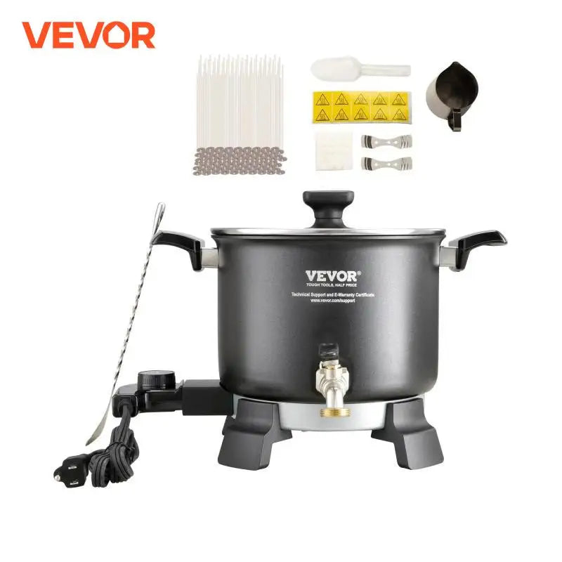 Wax Melter for Candle Making 5 Liter Large Electric Wax Melting Pot Easy Pour Spout 4-level Temperature Control Easy Clean