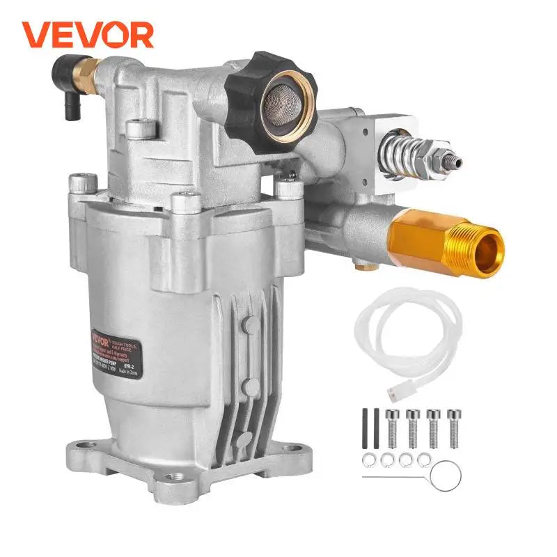 Pressure Washer Pump 3/4" Shaft Horizontal 3400 PSI 2.5 GPM Replacement Power Washer Pumps Kit Compatible with Honda RYOBI