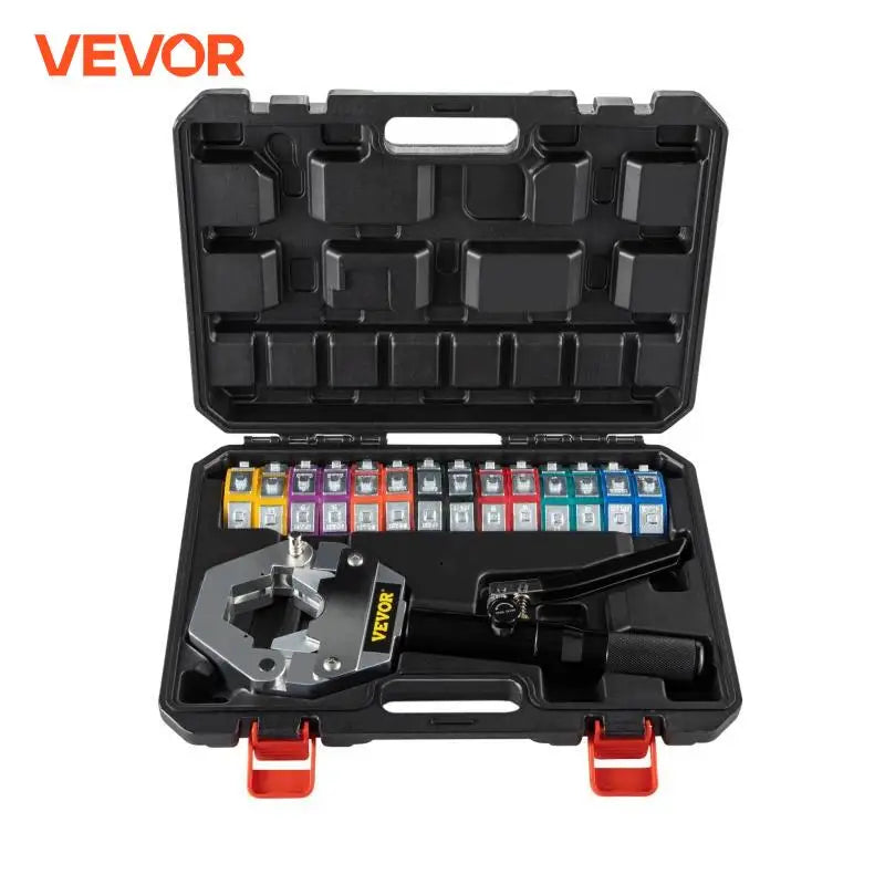Manual AC Hose Crimper Kit 71500 with 7Dies Hydraulic Hose Crimping Tool Hydraulic Press Auto Air Conditioning Repair Set