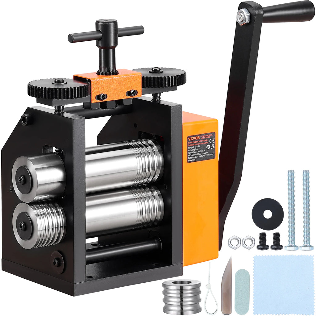 Jewelry Rolling Mill Manual Jewelry Rolling Mill Machine Metal Jewelry Press Making for Gold & Silver Manual Combination