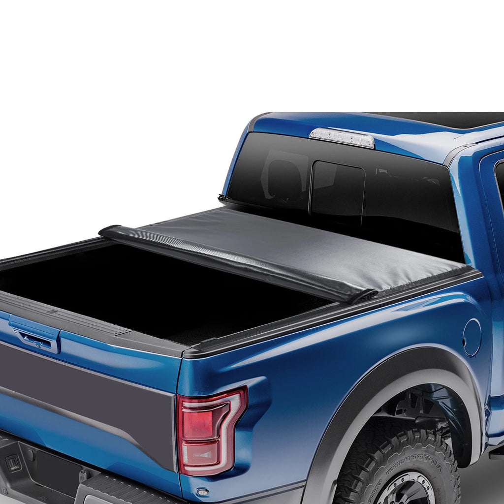 Truck Bed Cover Roll Up Truck Bed Tonneau Cover Compatible with 2009-2024 Ford F-150 Styleside Bed for 5.5 x 5.4 ft Bed