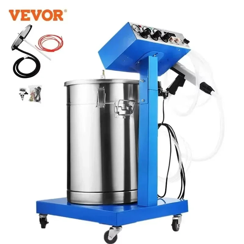 Powder Coating Gun Machine WX-958 Electrostatic Spray Powder Coating Machine 50W 45L Spraying Gun Paint Powder Coating