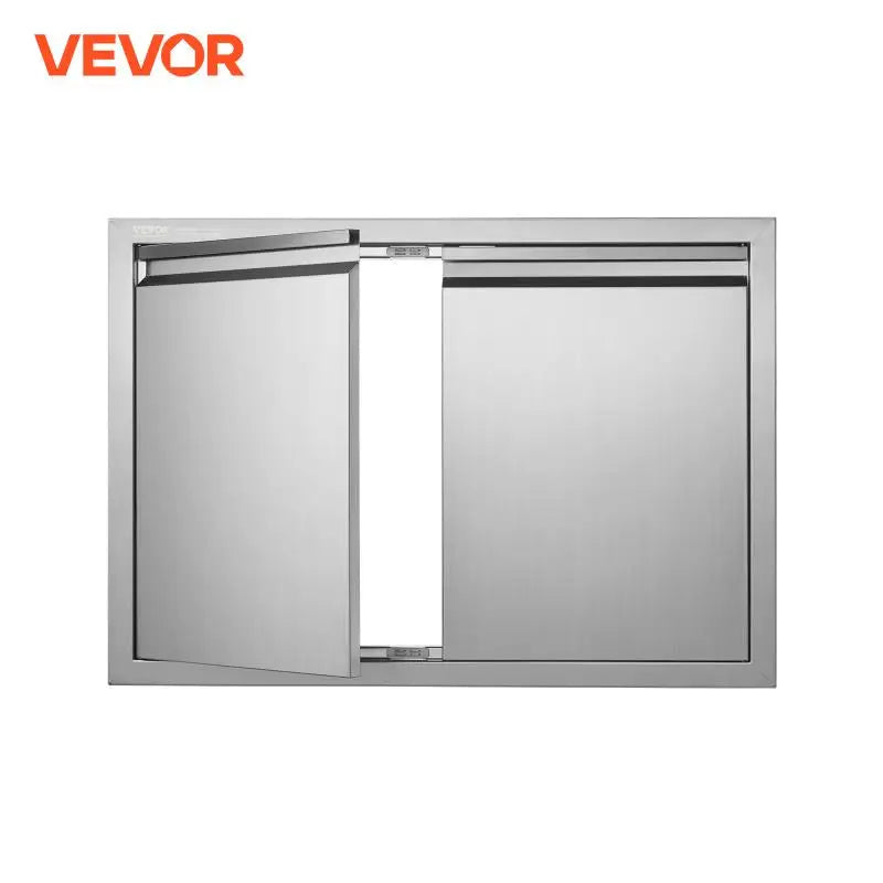 BBQ Access Door Stainless Steel Double Double Wall Door Panel Outdoor Kitchen Door Flush Mount Door Wall Vertical Door