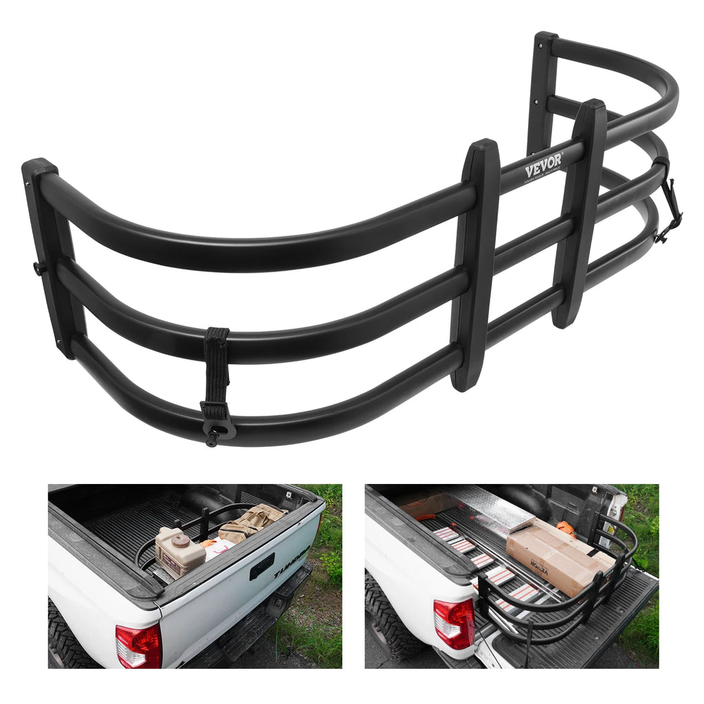 Truck Bed Extender Aluminum Retractable Tailgate Extender Fits for Ford Super Duty F150  Toyota Tundra Nissan Titan
