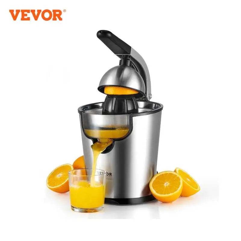Electric Citrus Juicer Orange Juice Squeezer with Two Size Juicing Cones 300W Stainless Steel Orange Juice Maker