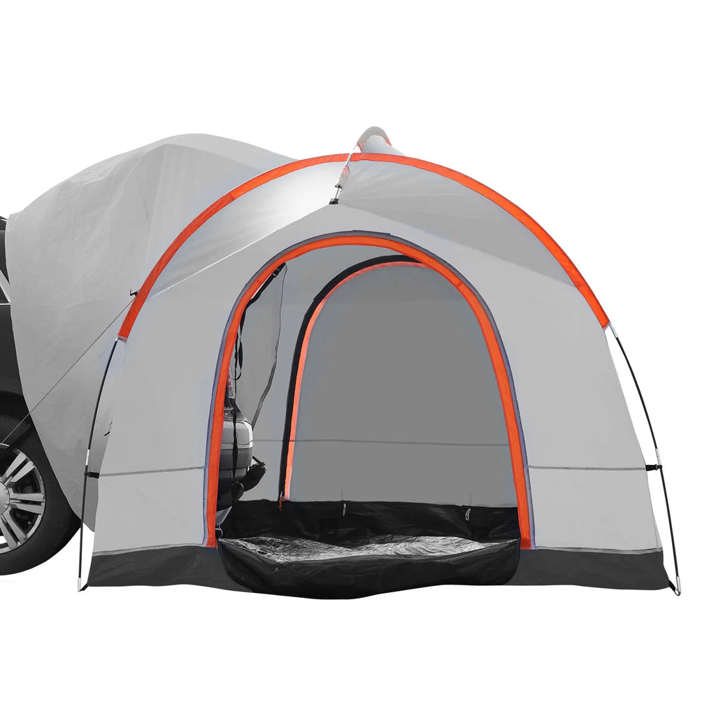 Outdoor Camping Tent 8"-8" SUV Tent w/Rain Layer PU2000mm Double Layer Camping Tent Fit 6-8 Person for Van Hatch Tailgate