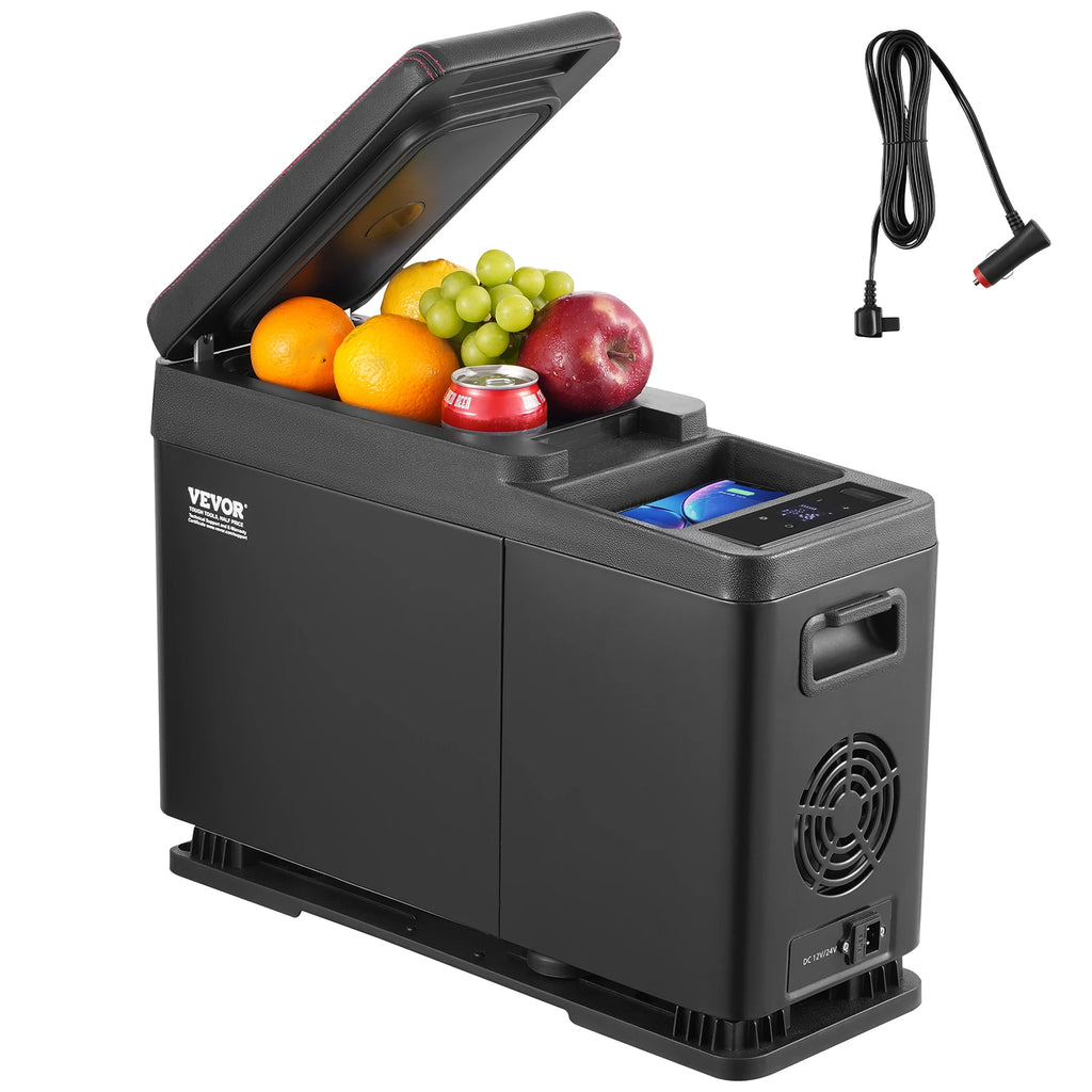 8L Car RefrigeratorCar Armrest Refrigerator Fridge 8L Single Zone Freezer -4℉-68℉ Adjustable Range 12/24V DC and Cooler