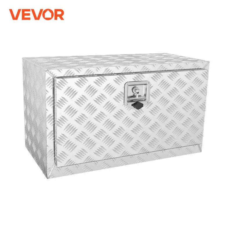 Underbody Truck Box Pickup Storage Box Heavy Duty Aluminum Diamond Plate Tool Box with Lock and Keys for Truck Van Trailer