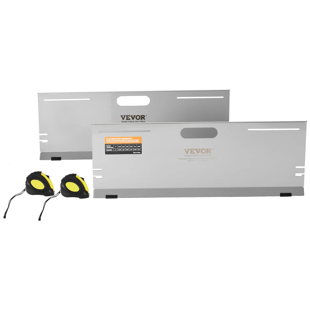 2-Pack Wheel Alignment Tool Stainless Steel Toe Angle Measurement Tool Plate 4 Alignment Rods and Magnetic Slots