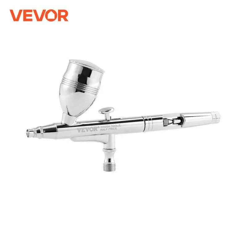 Airbrush Gun Dual Action Gravity Feed with 0.3 mm and 0.5 mm Nozzles Airbrush Kit with 2/7/12ml Copper Cups and Cleaning