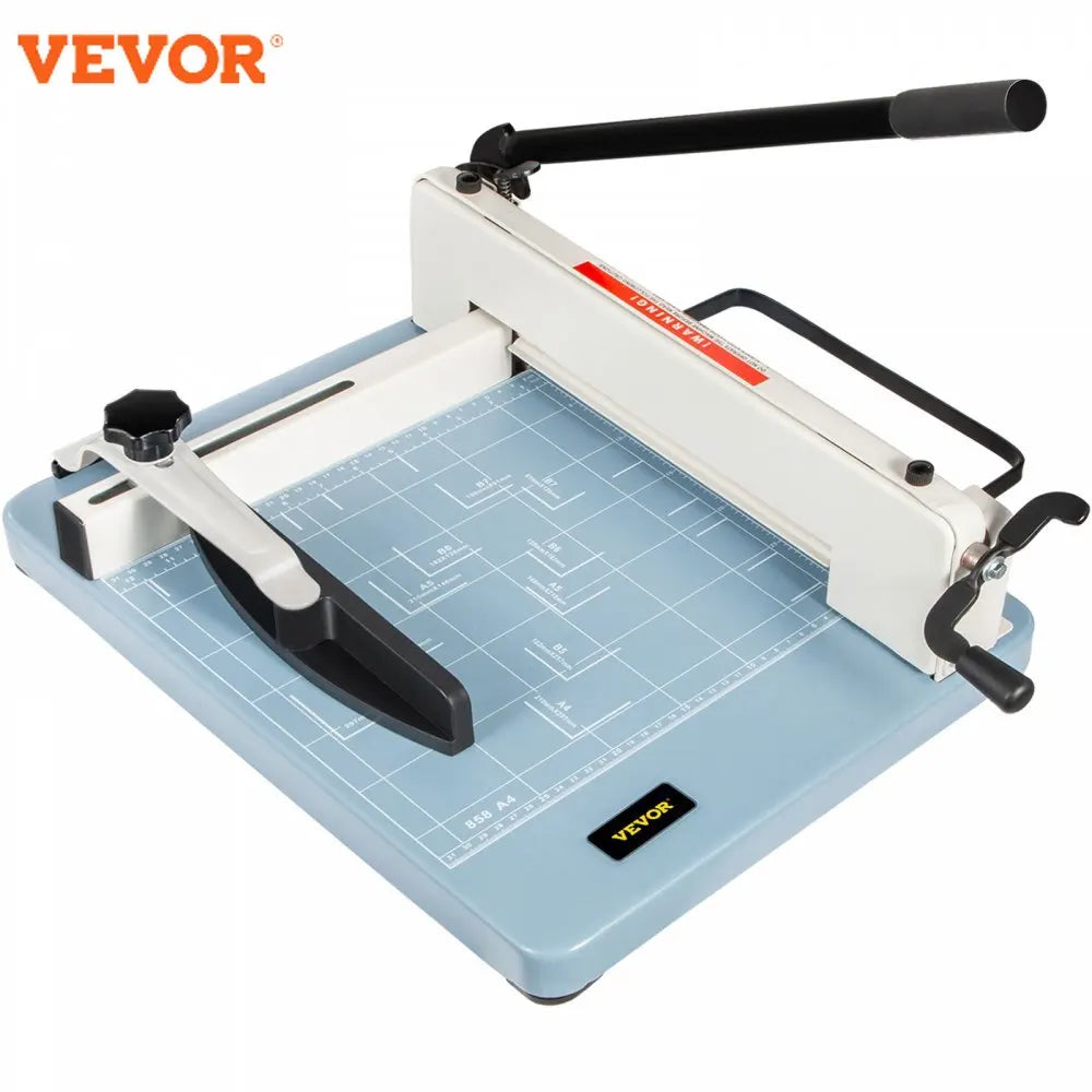 Manual Paper Cutter Guillotine Trimmer 12/17Inch Heavy Duty 300-500 Sheets Shredder for Factory School Office Accessories