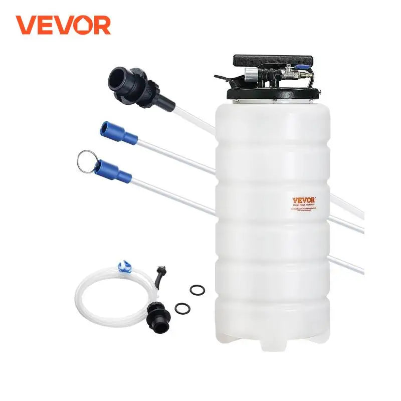 6.5L/15L Pneumatic/Manual Fluid Extractor with Suction Hose Oil Changer Pump for Automotive Fluids Vacuum Evacuation