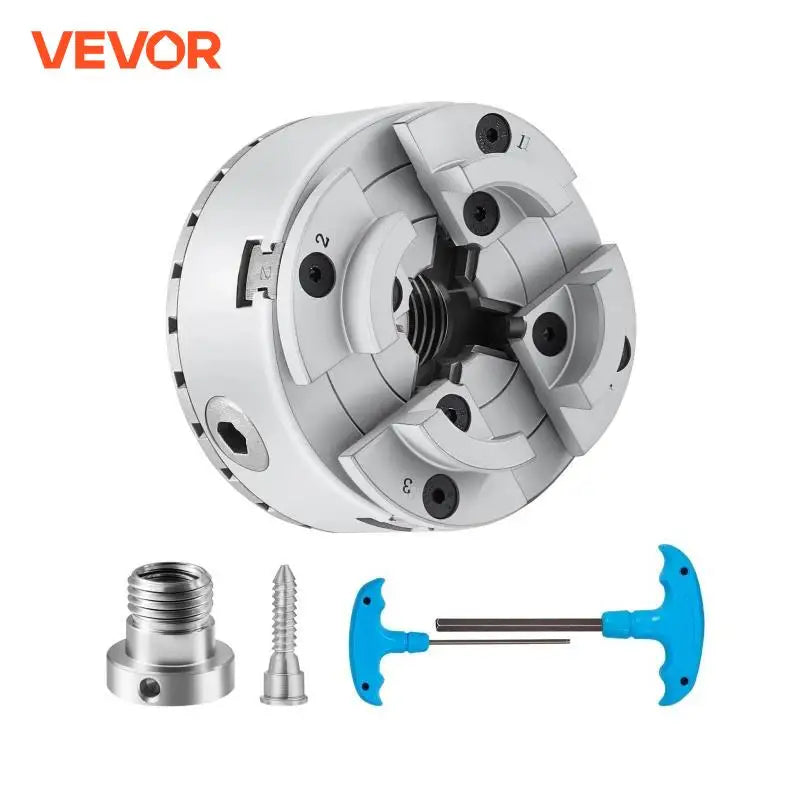 Metal Lathe Chuck 4-Jaw 2.75" or 3.75" Diameter Turning Machine Accessories Self-centering Tool for Precision Machining