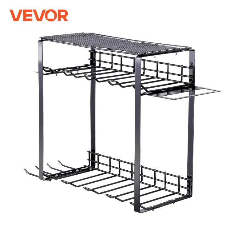 4/5/7/8 Slot 2/3 Layers Garage Power Tool Organizer Drill Holder Wall Mount Storage Rack Metal Shelf for Screwdriver Plier