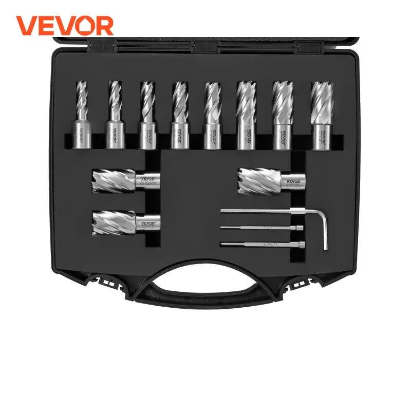 Annular Cutter Set 6 pcs13 pcs Weldon Shank Mag Drill Bits 1" / 2" Cutting Depth for Using with Magnetic Drills