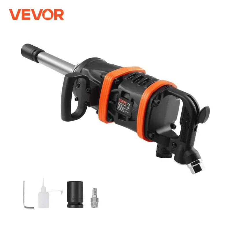 Air Impact Wrench Reverse Torque Pneumatic Impact Gun with 8 Inch Extended Anvil for Changing Tire Auto Repair Maintenance