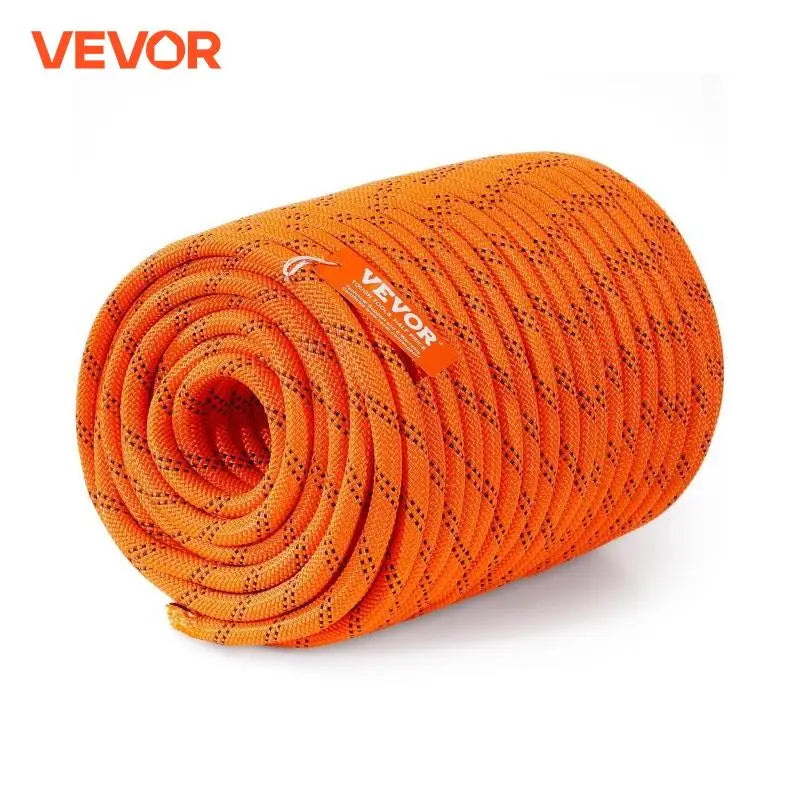 220ft Dual-Weave Polyester Rope 48-Strand Outdoor Accessories Emergency Cord for Camping Swinging Rappelling Rescue