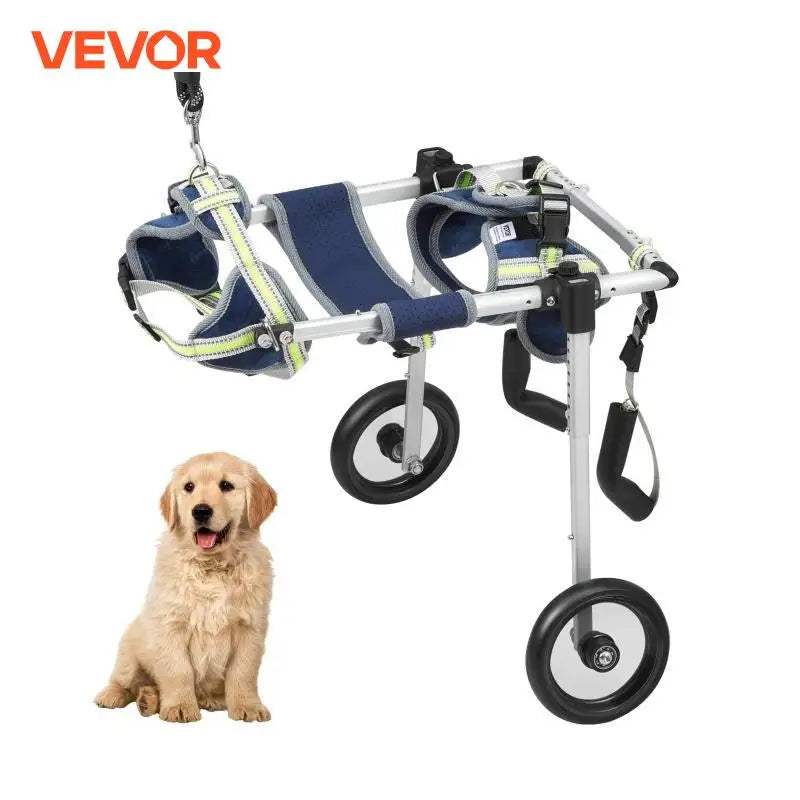 2 Wheels Dog Wheelchair for Back Legs Pet Wheelchair Dog Cart/Wheelchair for Injured Disabled Paralysis Hind Limb Weak Pet