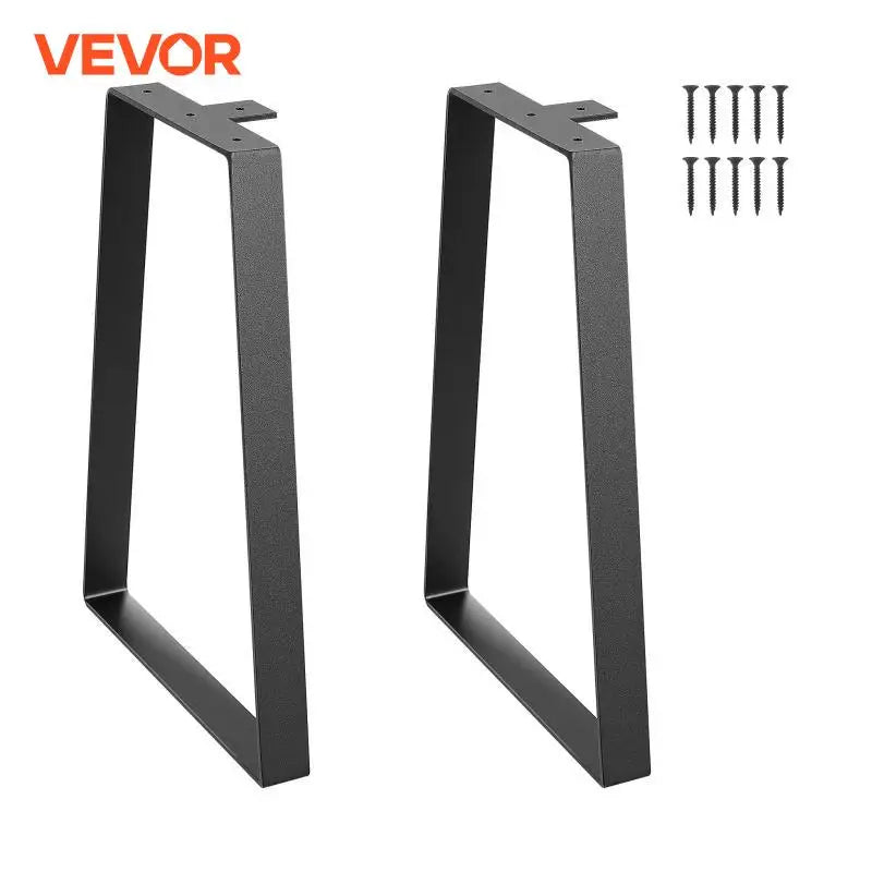16inch Trapezoid Steel Table Legs Replacement Furniture Legs Set of 2 for DIY Coffee Tables Desks Bench Night Stands Sofa