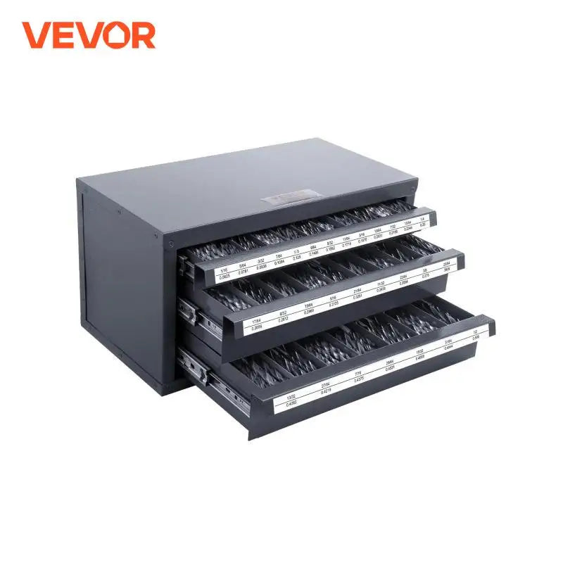 Drill Bit Dispenser Cabinet Three-Drawer Drill Bit Organizer Cabinet Steel Drill Dispenser Organizer Cabinet Storage