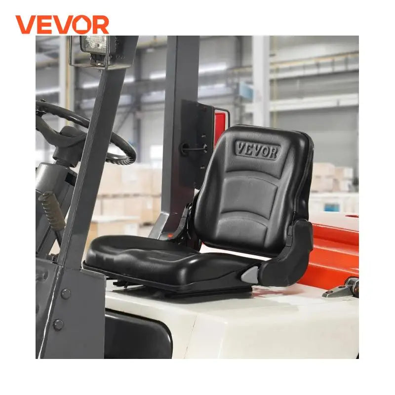 Universal Forklift Seat Fold Down Tractor Seat with Adjustable Angle Back and Micro Switch Comfortable Forklift Seat
