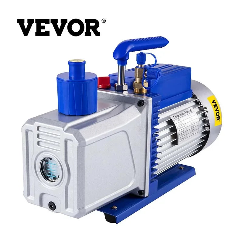 10CFM 2 Stages 1HP Refrigerant Vacuum Pump New Tools 2000rpm 2 Stage HVAC Air Conditioning Vacuum Pump