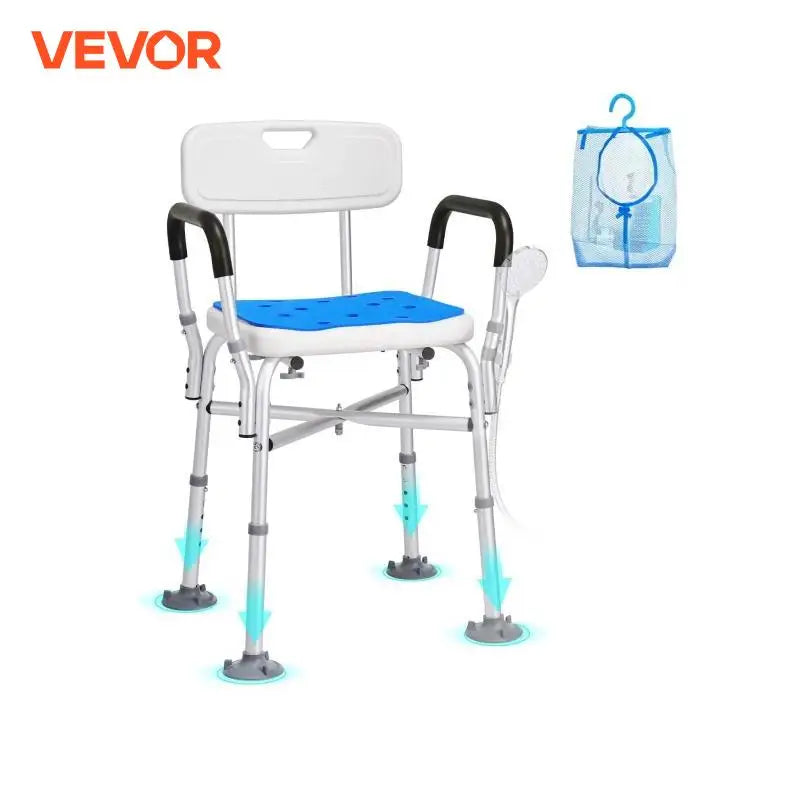 Shower Chair Seat Adjustable Height Bench Bath Chair for Elderly Disabled Shower Chair for Inside Shower Bathtub 400/350lb