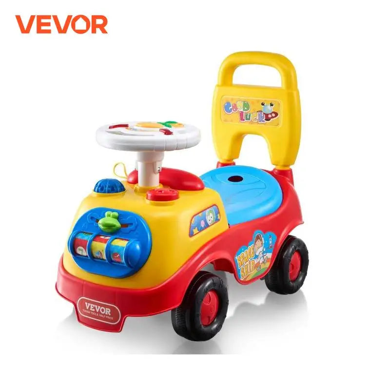 Toddler Ride On Push Car Sit to Stand Kids Ride On Toy Car with Music Steering Wheel   Seat Storage for Toddlers Ages 1-3