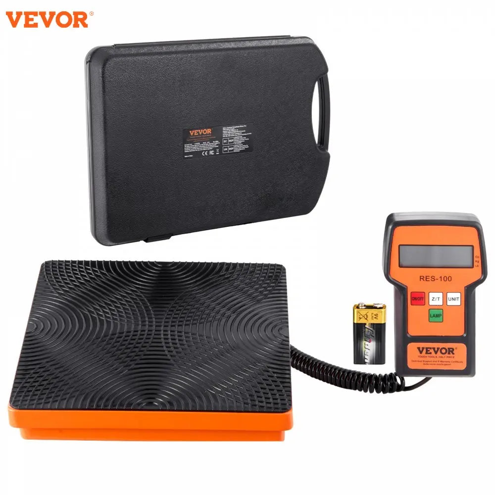 Refrigerant Scale 110/220 LBS HAVC Charging Recovery Freon Scale with Wired Remote Control 2/5g High Precision Electronic