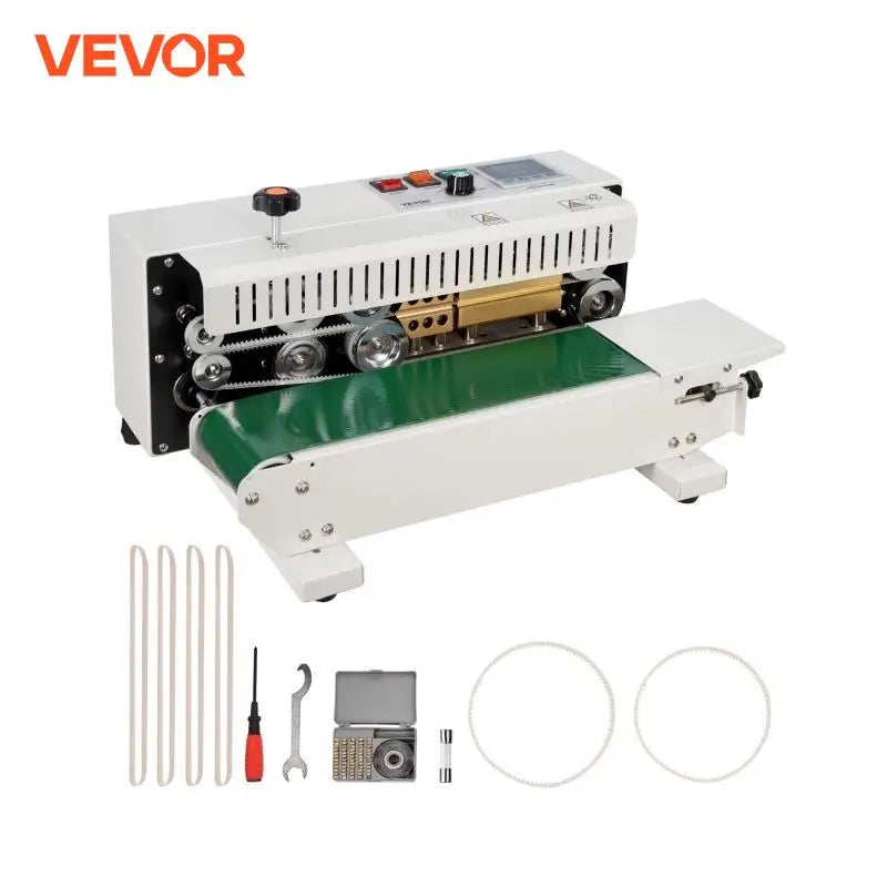 Horizontal Bag Band Sealing Machine Continuous Band Sealer Machine Carbon Steel for 0.02-0.8 mm Plastic Bags Films