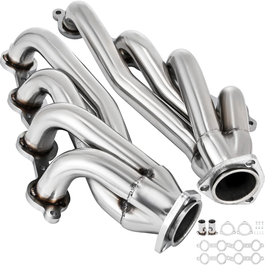 Exhaust Conversion Swap Header for Chevrolet GMC Truck LS LS1 LS2 LS3 LS6 Long Tube Header Exhaust Manifold Set W/ Gasket