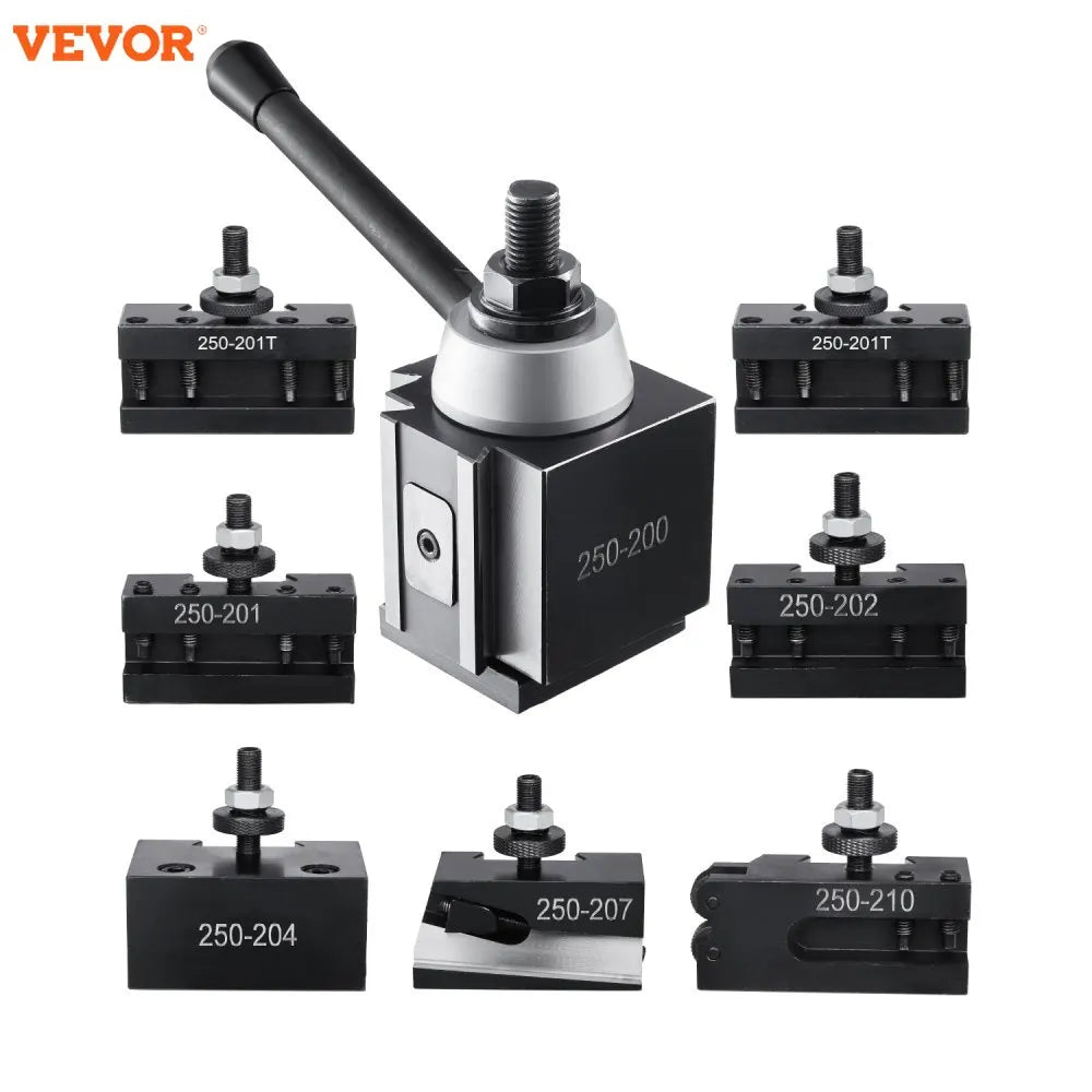 Quick Change Tool Post Set 8/10 Pcs Lathe Tool Holders for 10"-15" Mini Lathe