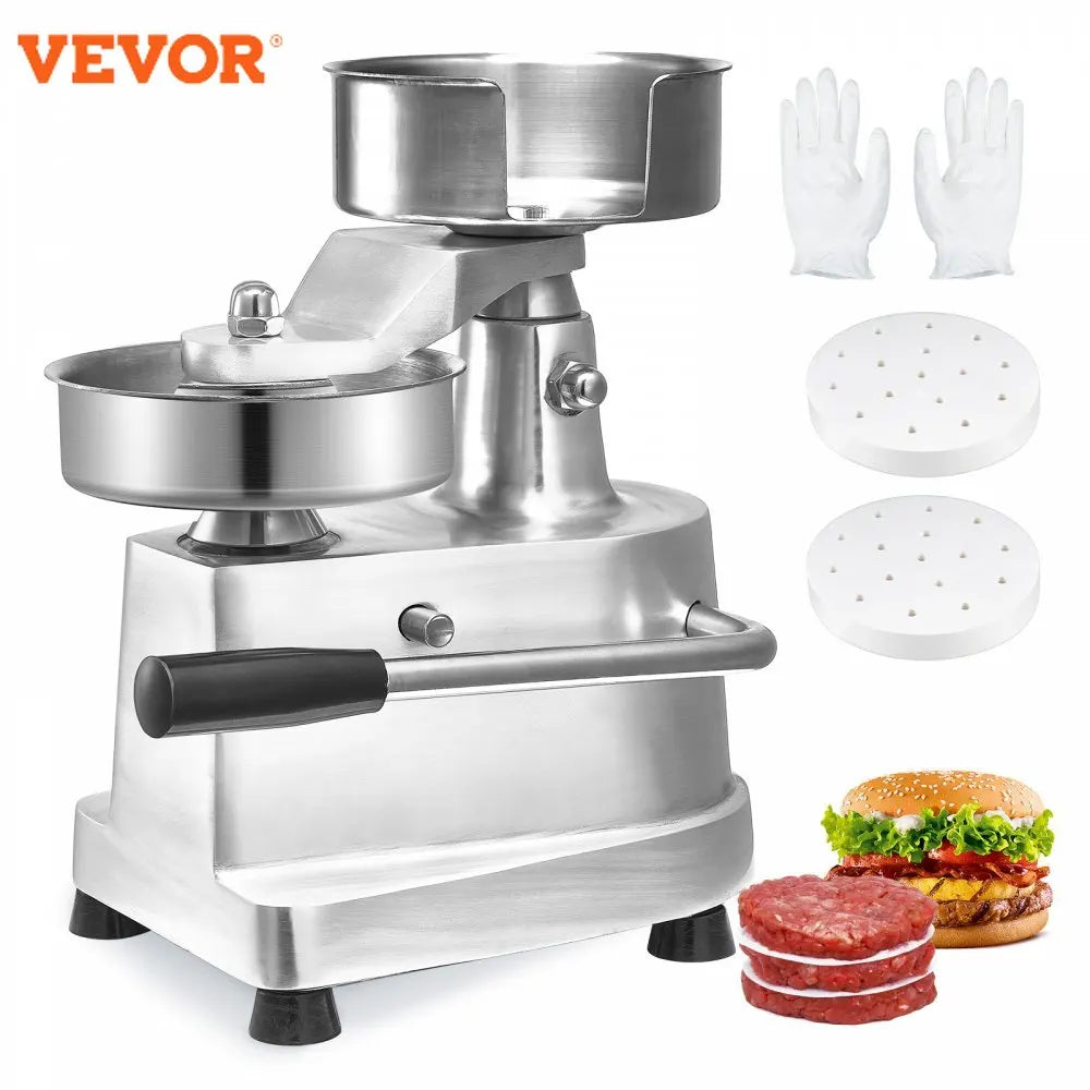 Commercial Burger Patty Maker  Hamburger Beef Patty Maker Heavy Duty Food-Grade Stainless Steel Bowl Burger Press Machine