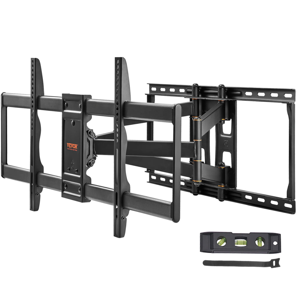 Full Motion TV Mount Fit for Most 26-90in TVs Swivel Tilt Horizontal Adjustment TV Wall Mount Bracket W/ Articulating Arms