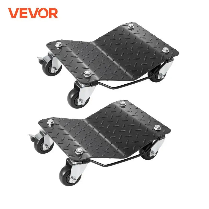 Car Tire Wheel Trolley Dollies 2/4PCS 1500 Lbs Weight Capacity Vehicle Skates Moving Tire with 4 Casters Auto Repair Mover