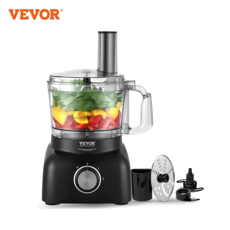 Food Processor 7-Cup Vegetable Chopper for Chopping Slicing 350 Watts Stainless Steel Blade Professional Electric Food