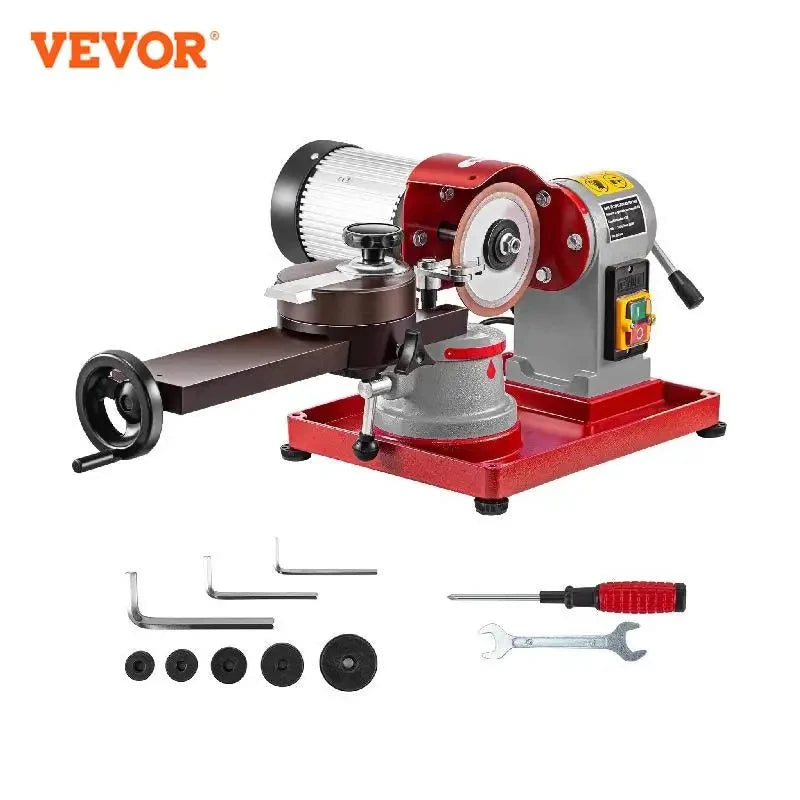 370W Circular Saw Blade Grinder Sharpener 5Inch Wheel Rotary Angle Mill Grinding for Carbide Tipped Saw Wood-Based Panel