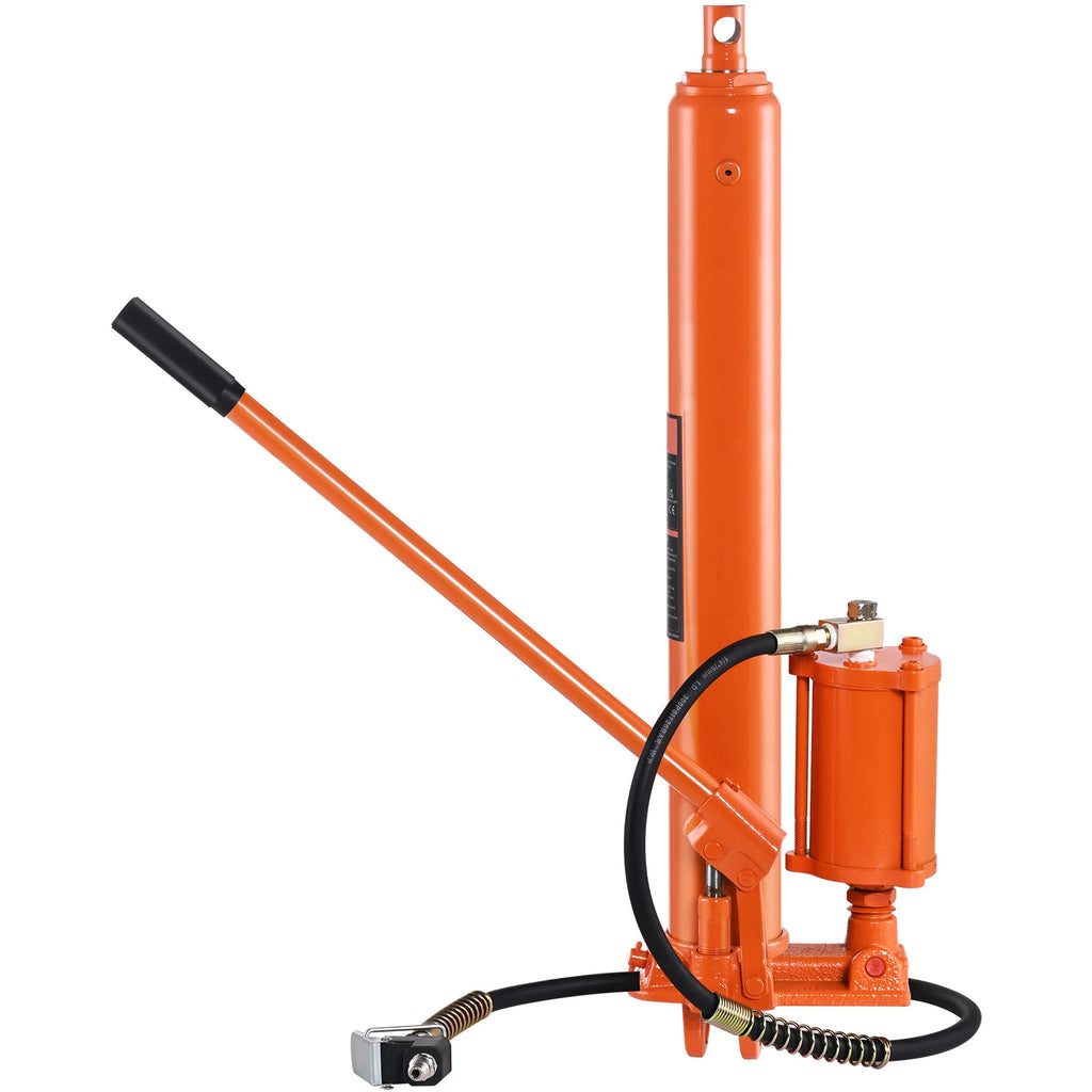 Hydraulic Long Ram Jack 8 Ton Engine Hoist Cylinder with Air Pump for Engine Lift Hoists Garage Cranes Mechanical Farm