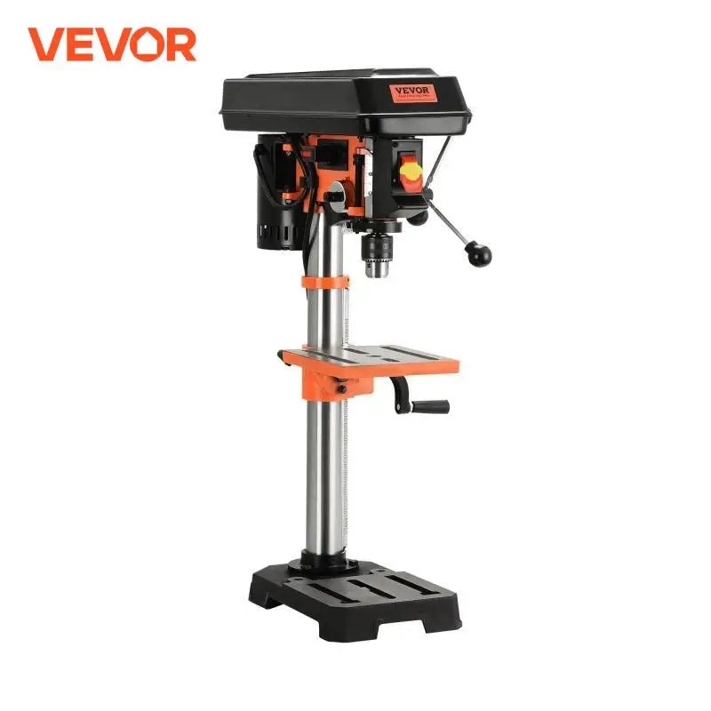 Tabletop Drill Press 3.2 Amp 120V 5-Speed Settings 10'' Swing, Comes with Laser Pointer & Illumination Light for Wood Work
