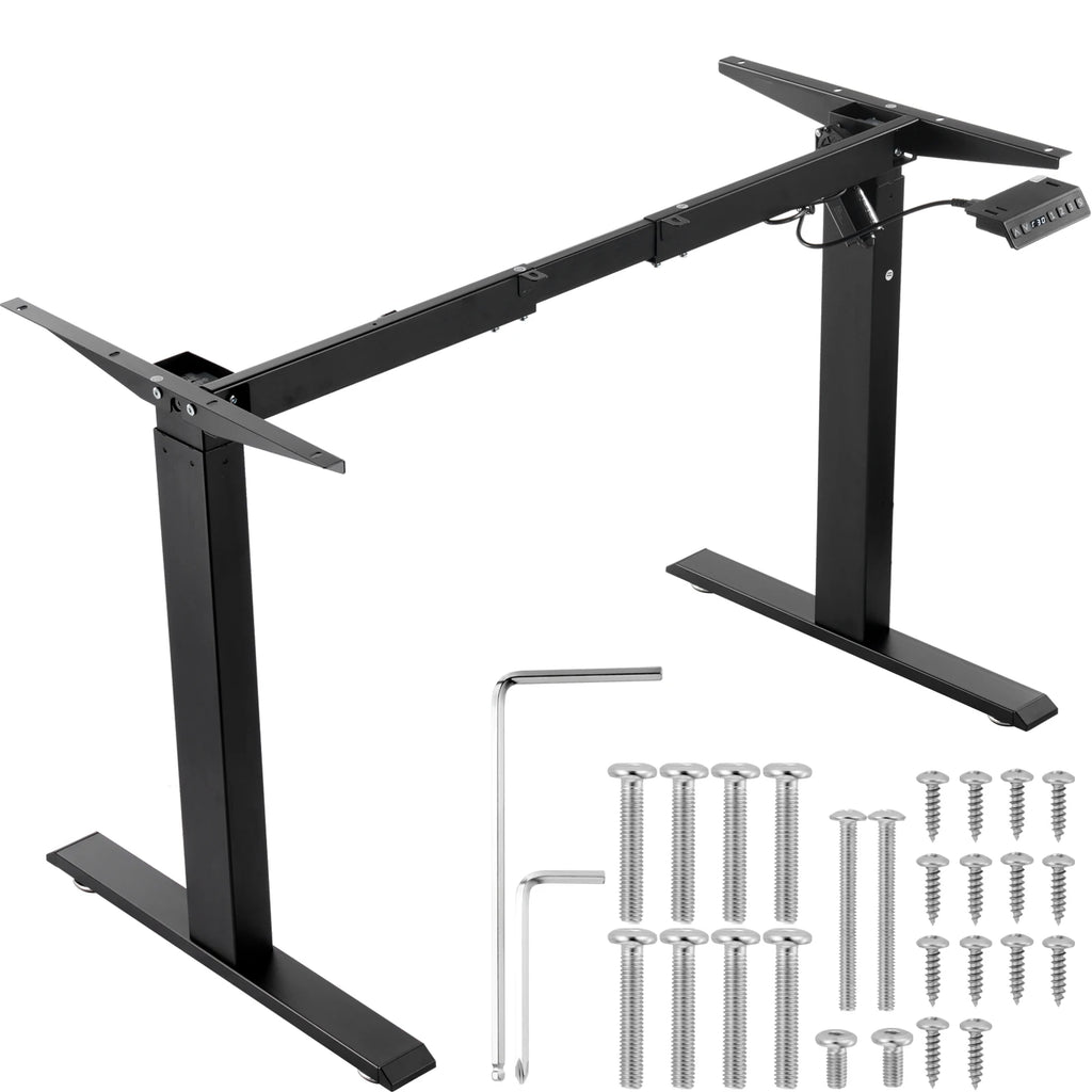 Standing Desk Frame Adjustable 70-117cm Height  Electric Stand Up Computer Desk Legs Ergonomic for Home Office Frame Only