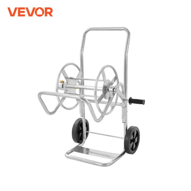 Hose Reel Cart,  Garden Water Hose Carts Mobile Tools with Wheels, Heavy Duty Powder-coated Steel Outdoor Planting for Gar
