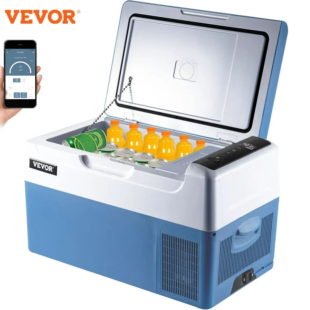 Car Fridge 22L Car Refrigerator 12/24v Car Refrigerator Compressor Portable Mini Electric Cooler for Outdoor and Home Use
