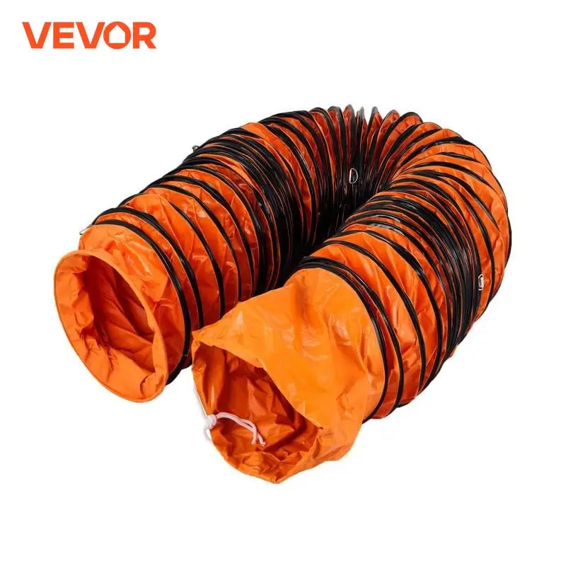 PVC Ducting Hose Flexible Duct Hosing 5M-9.8M for Ventilation Exhaust Pipe in Factory, Basement, Tunnel, Warehouse & Mine
