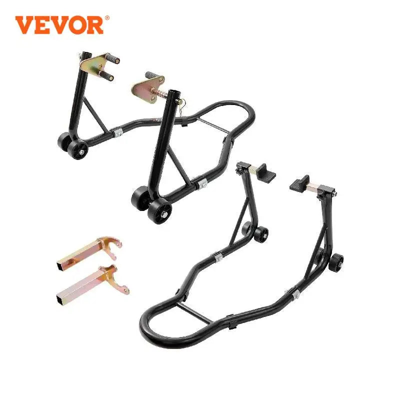 Motorcycle Stand Lift 850lbs Front Rear Combo Stand Lift Stand Front and Rear Wheel Fork Stand Heavy Duty Rear Wheel Stand