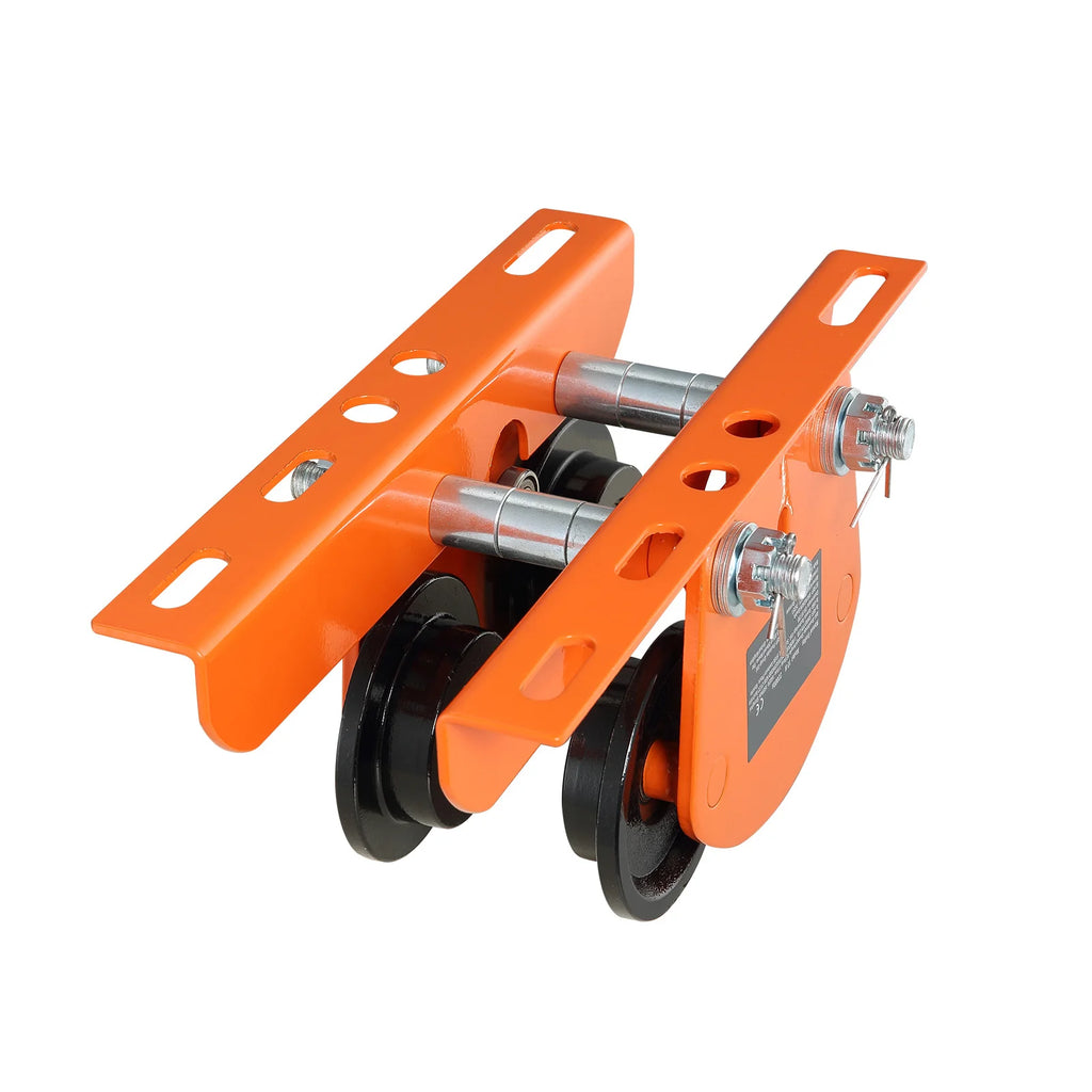 Electric Hoist Manual Trolley 2200 lbs/1 Ton Capacity for PA200 PA250 PA300 PA400 PA500 Push Beam Trolley with Dual Wheels
