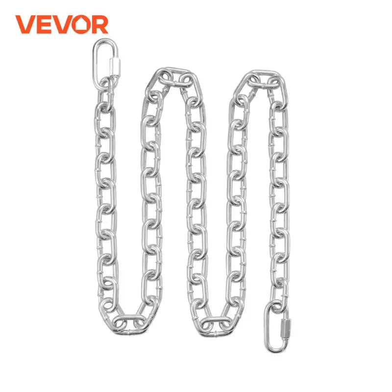 6ft/92ft Proof Coil Chain 5/16" Zinc Plated Tested Coil Chain with Carbon Steel Link Safe Tow Chain for Towing Hanging