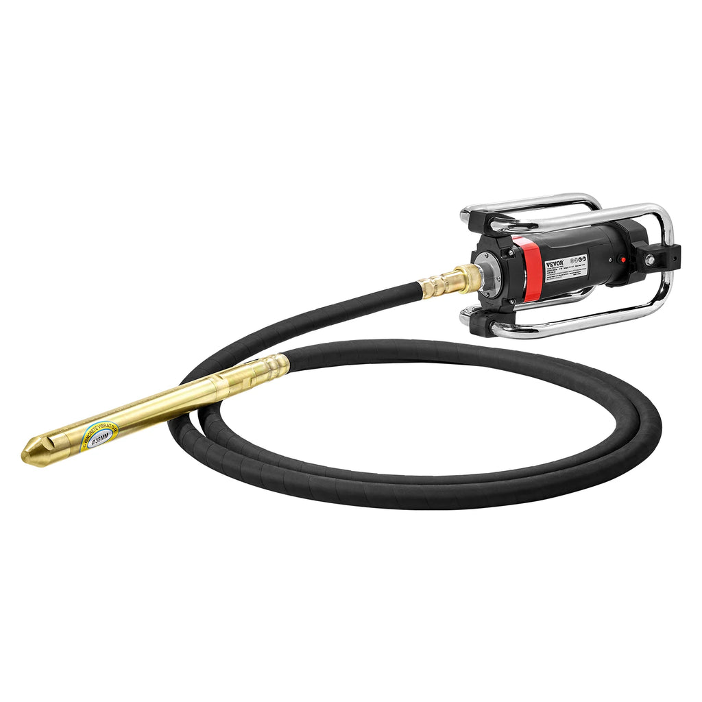 Electric Concrete Vibrator 1300W 16000 VPM 2HP Copper Motor Handheld Portable Pencil Remove Air Bubble and Level