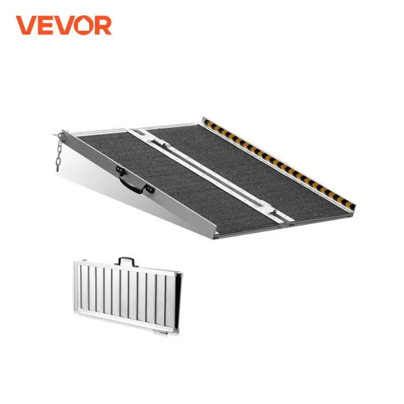 Portable Wheelchair Ramp Non-Slip Aluminum Folding Threshold Ramp Foldable Mobility Scooter Ramp Wheel Chair Ramp