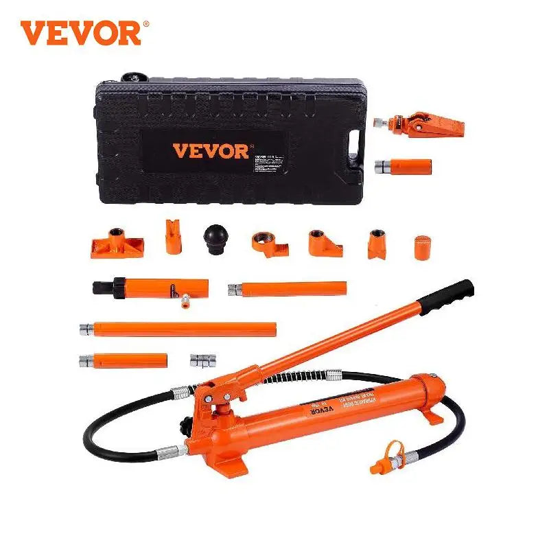4/10/12/20 Ton Power Hydraulic Cylinder Jack Autobody Frame Repair Tool Kit Automotive Truck Lifting Jack Heavy Equipment