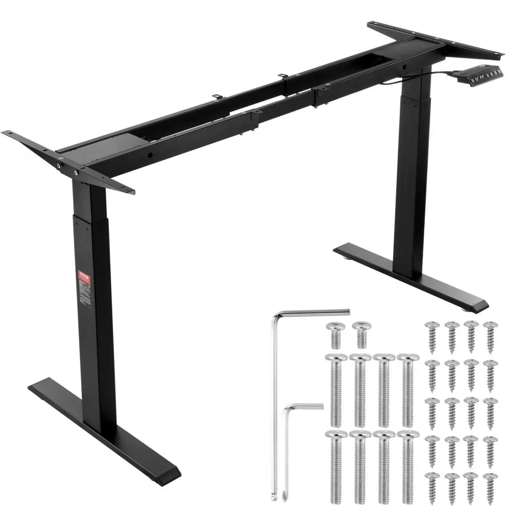 Standing Desk Frame Adjustable 70-117cm Height Electric Stand Up Computer Desk Legs Ergonomic for Home Office Frame Only
